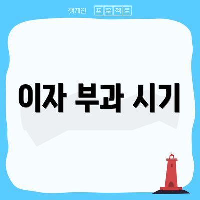 이자 부과 시기