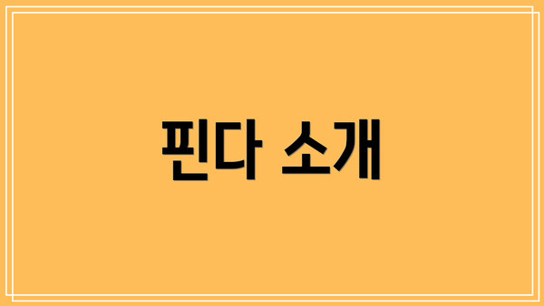 핀다 소개
