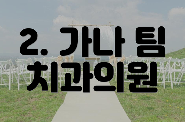 2. 가나 팀 치과의원