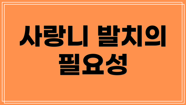 사랑니 발치의 필요성