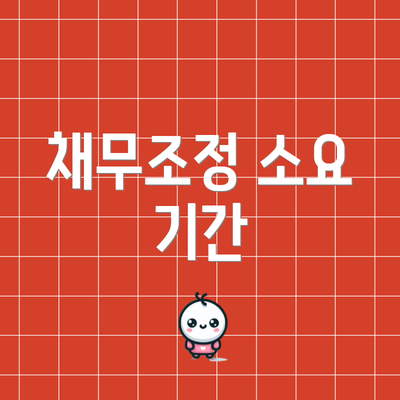 채무조정 소요 기간
