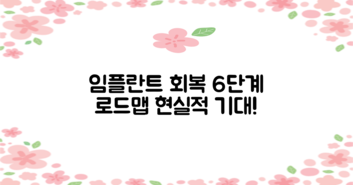 임플란트 수술 후 현실적인 치유 과정과 기대 설정: 6단계 치유 로드맵