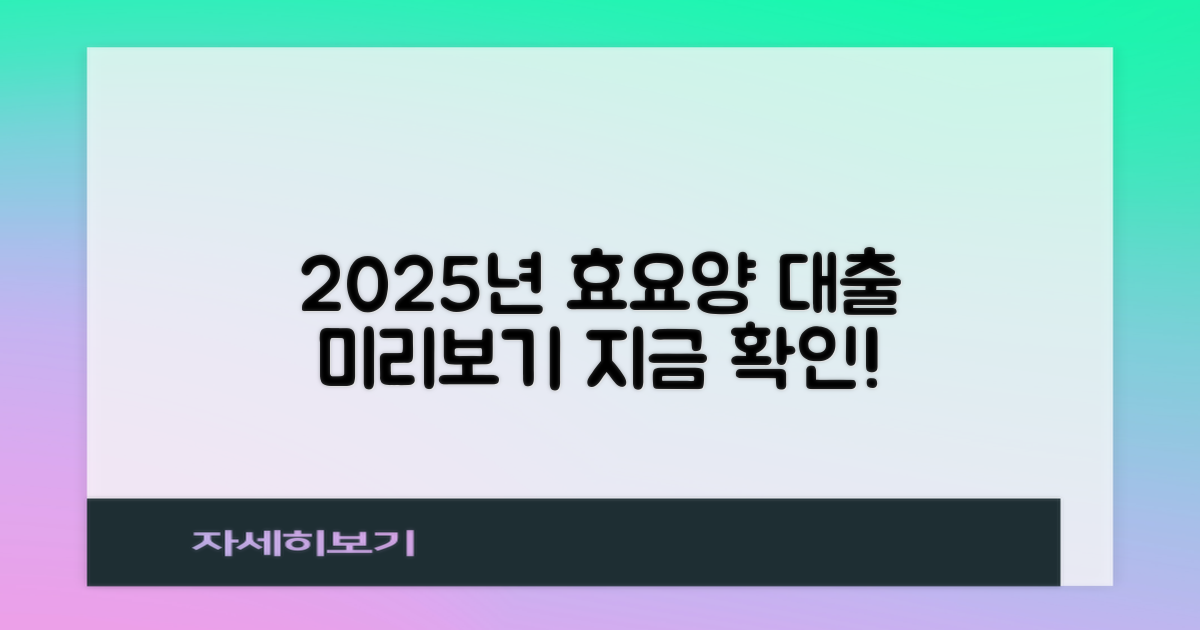 2025년 효요양병원, 대출과 함께 미리보기