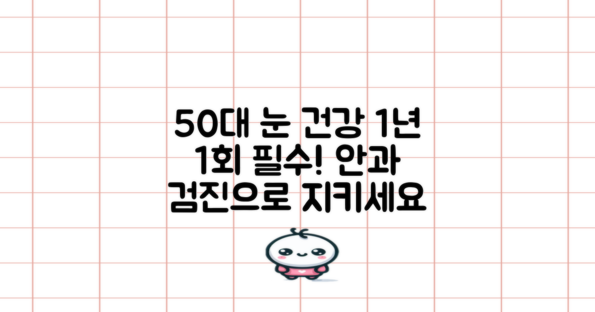1년 1회 안과 검진, 50대 눈 건강 지키는 가장 확실한 방법!