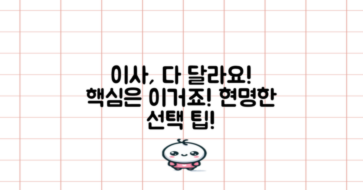 이삿짐센터, 눈에 띄는 차이점