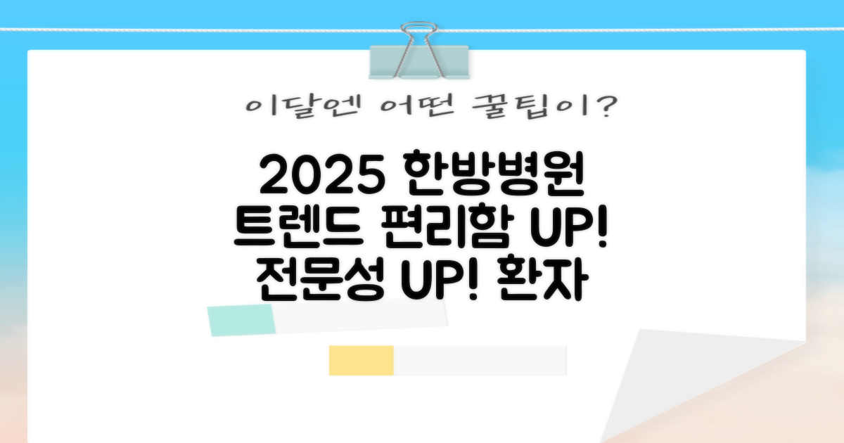 2025년, 한방병원 진료 트렌드: 편리함과 전문성을 동시에 잡다
