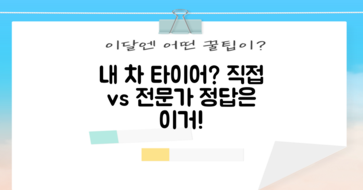 직접 확인 vs 전문가 추천: 내 차에 맞는 타이어, 어떻게 고를까?