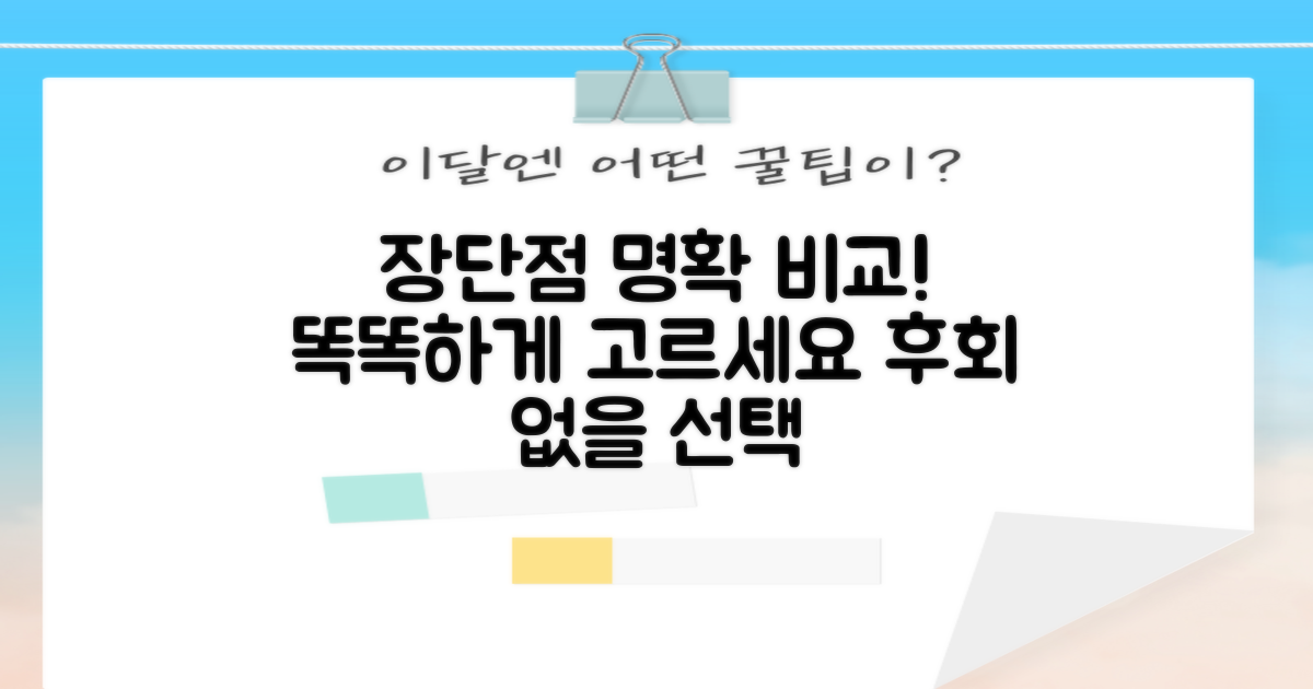 장단점 명확히 비교