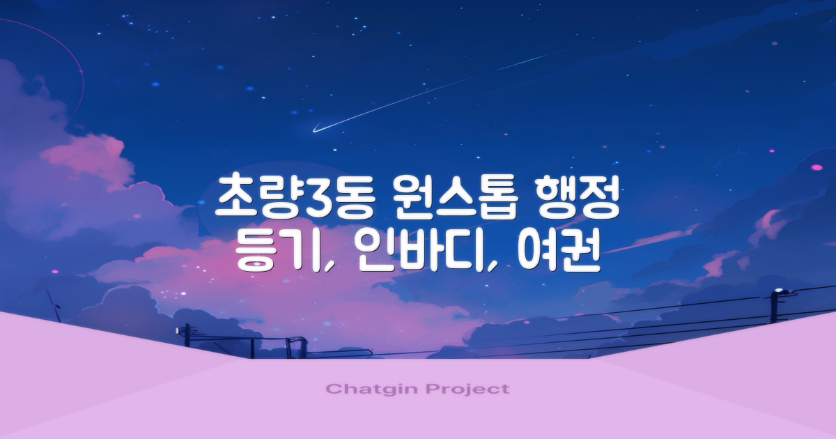 초량3동행정복지센터: 등기, 인바디, 여권까지, 주민 편의를 위한 원스톱 행정 서비스