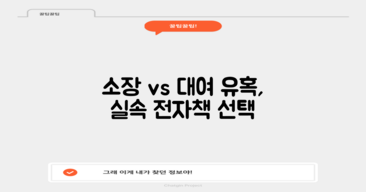 전자책: '소장'의 유혹, '대여'의 실속