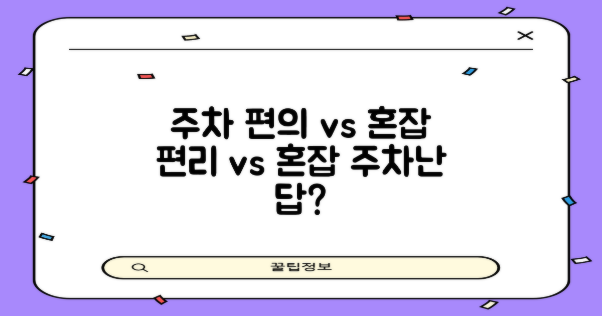 주차: 편의 vs 혼잡