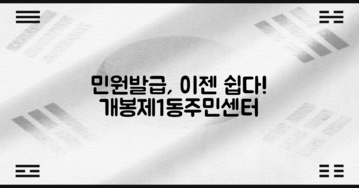 개봉제1동주민센터, 이젠 어렵지 않아요! 복잡했던 민원 발급, 알기 쉽게 알려드릴게요