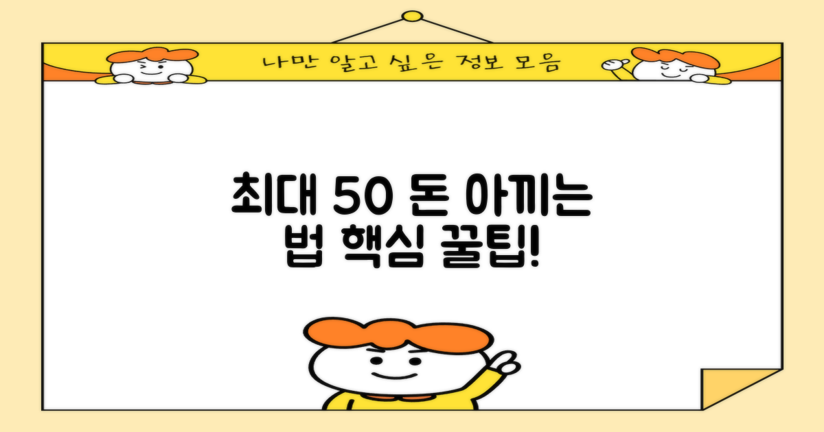 최대 50% 요금 절약 노하우