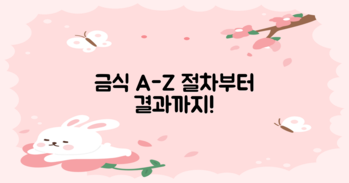 금식부터 결과, 절차는 어떨까?