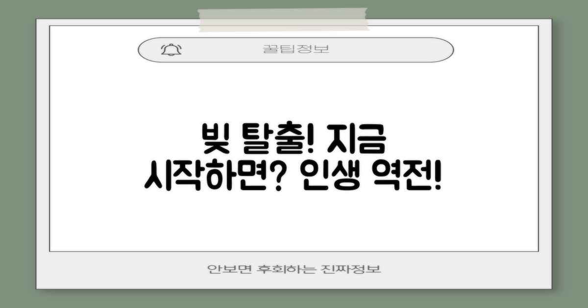 빚 탈출, 지금 시작하면 무엇이 달라질까요?