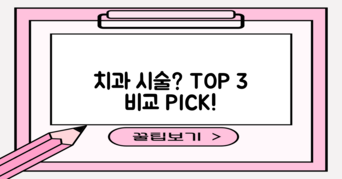 TOP 3 치과별 시술 특징 및 장점