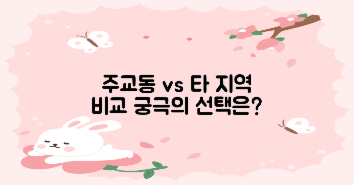 주교동 vs 타 지역 비교