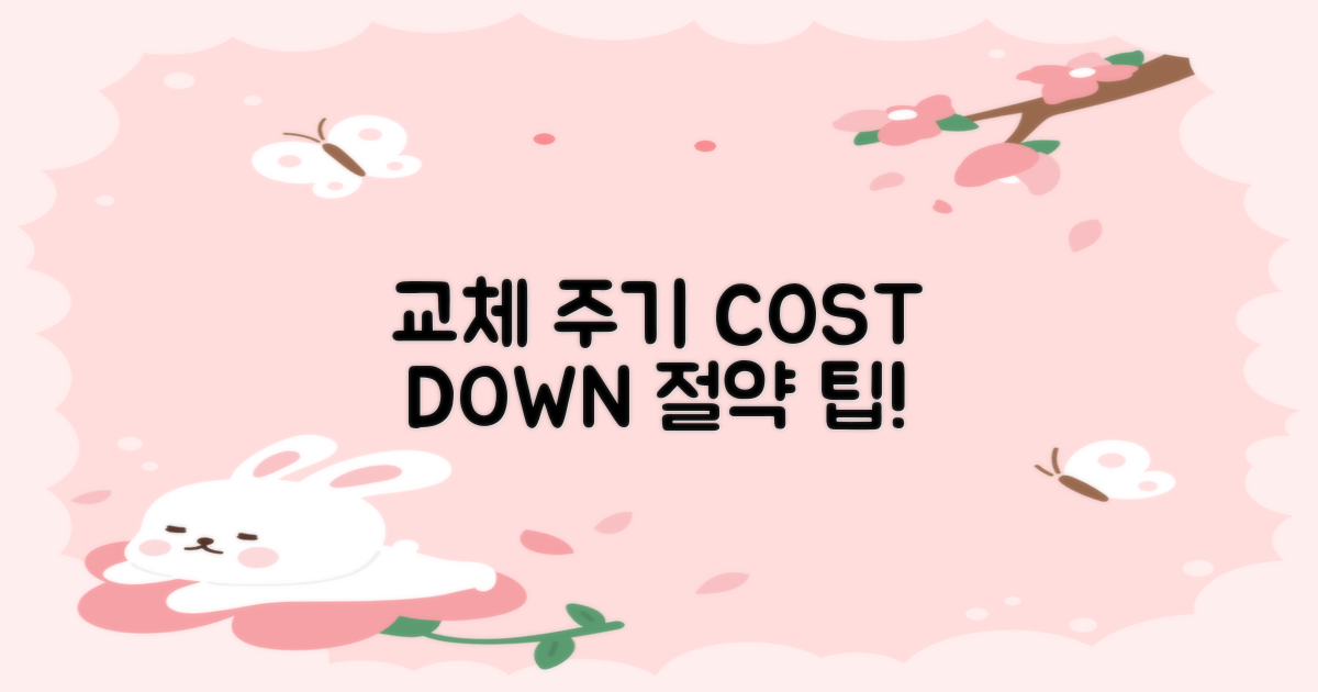 교체 주기와 비용 절약 팁