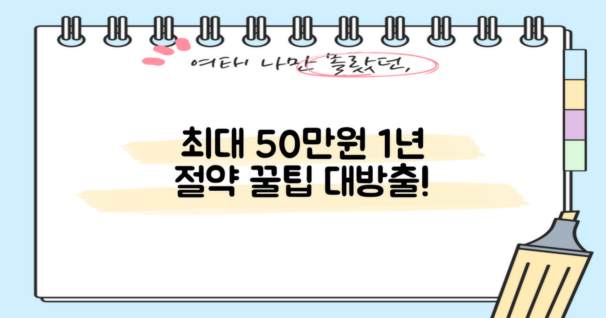 1년간 최대 50만원 절약 비법