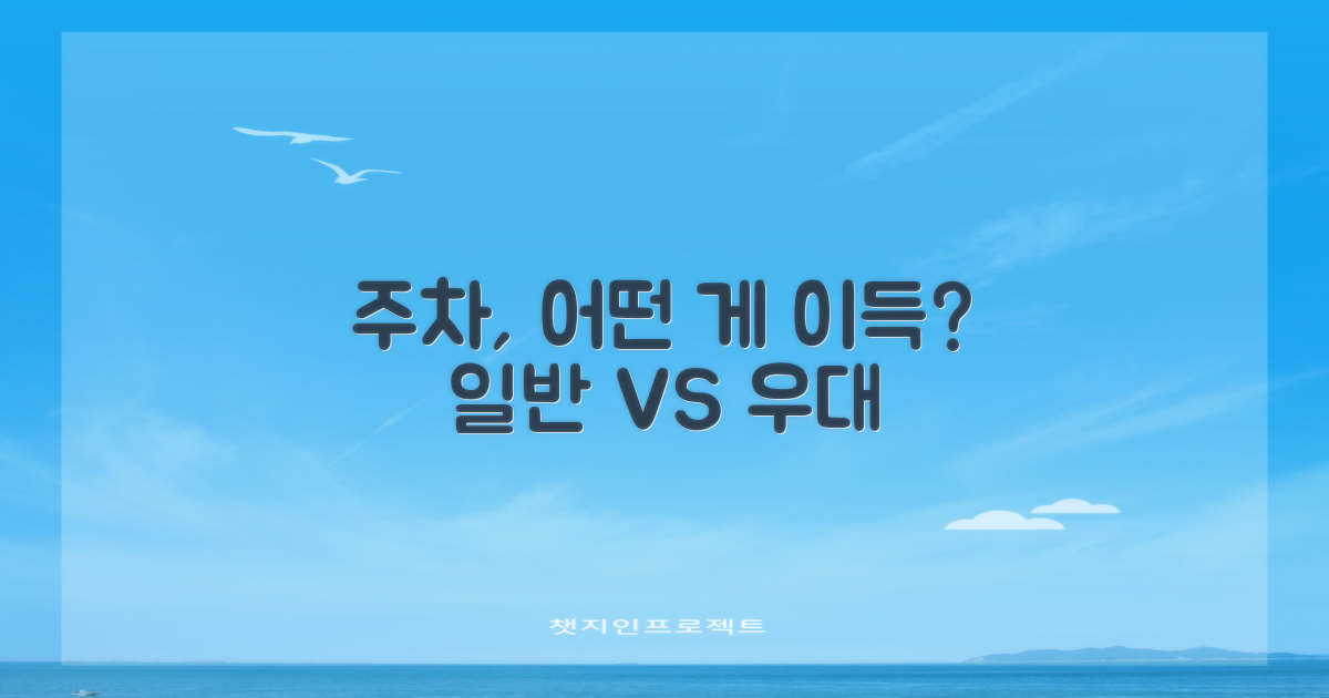 일반 vs 우대 주차