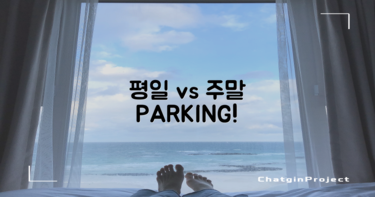 평일 vs 주말 주차