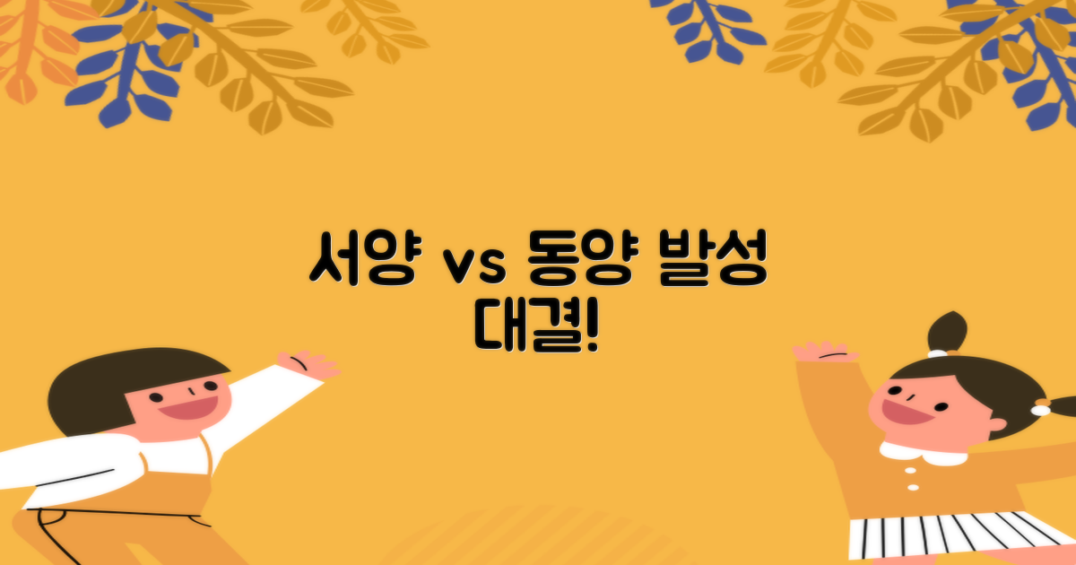 서양 vs 동양 발성 접근법