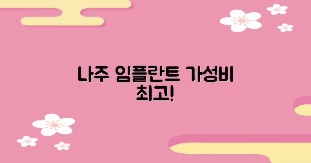 나주 임플란트, 합리적인 가격 찾으세요!