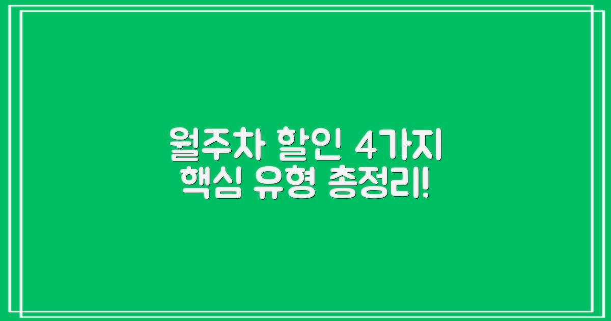 4가지 월주차 할인 유형