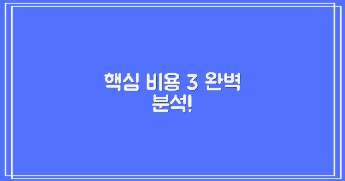 3가지 핵심 비용 파헤치기