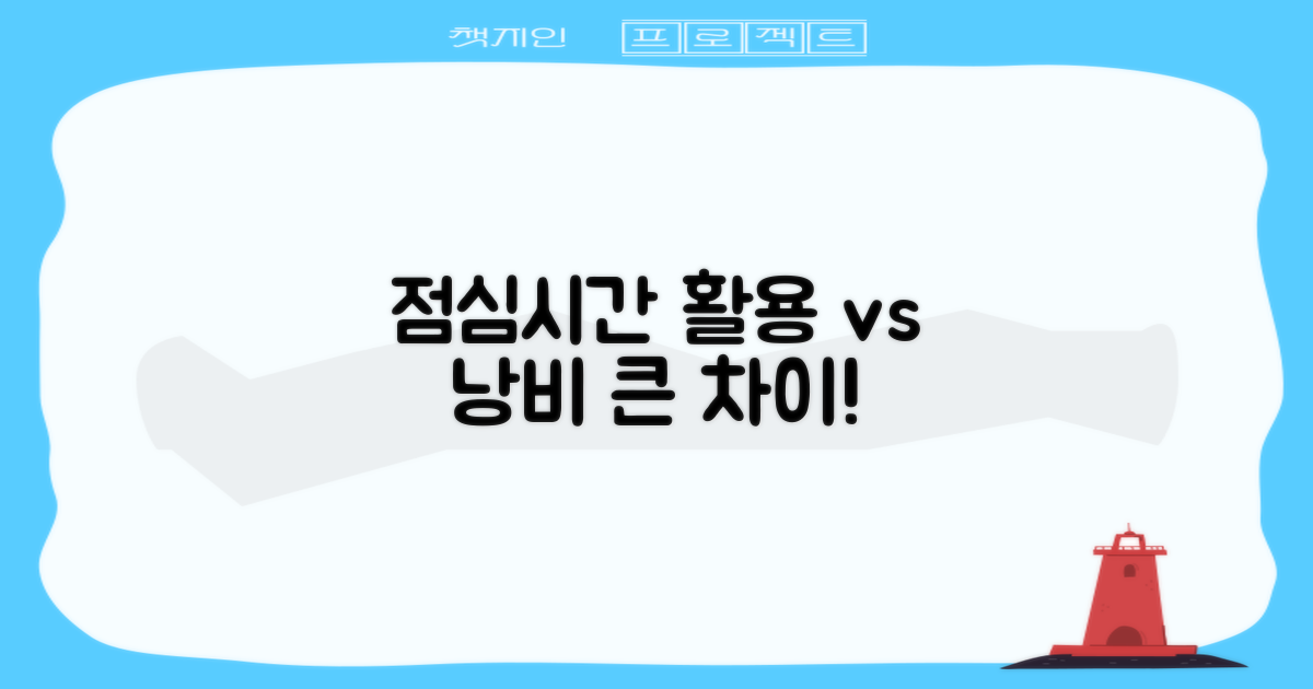 점심시간 활용 vs 비활용
